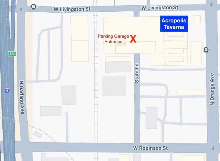 Acropolis Greek Taverna - Orlando (Map + Parking Directions)-High-Quality