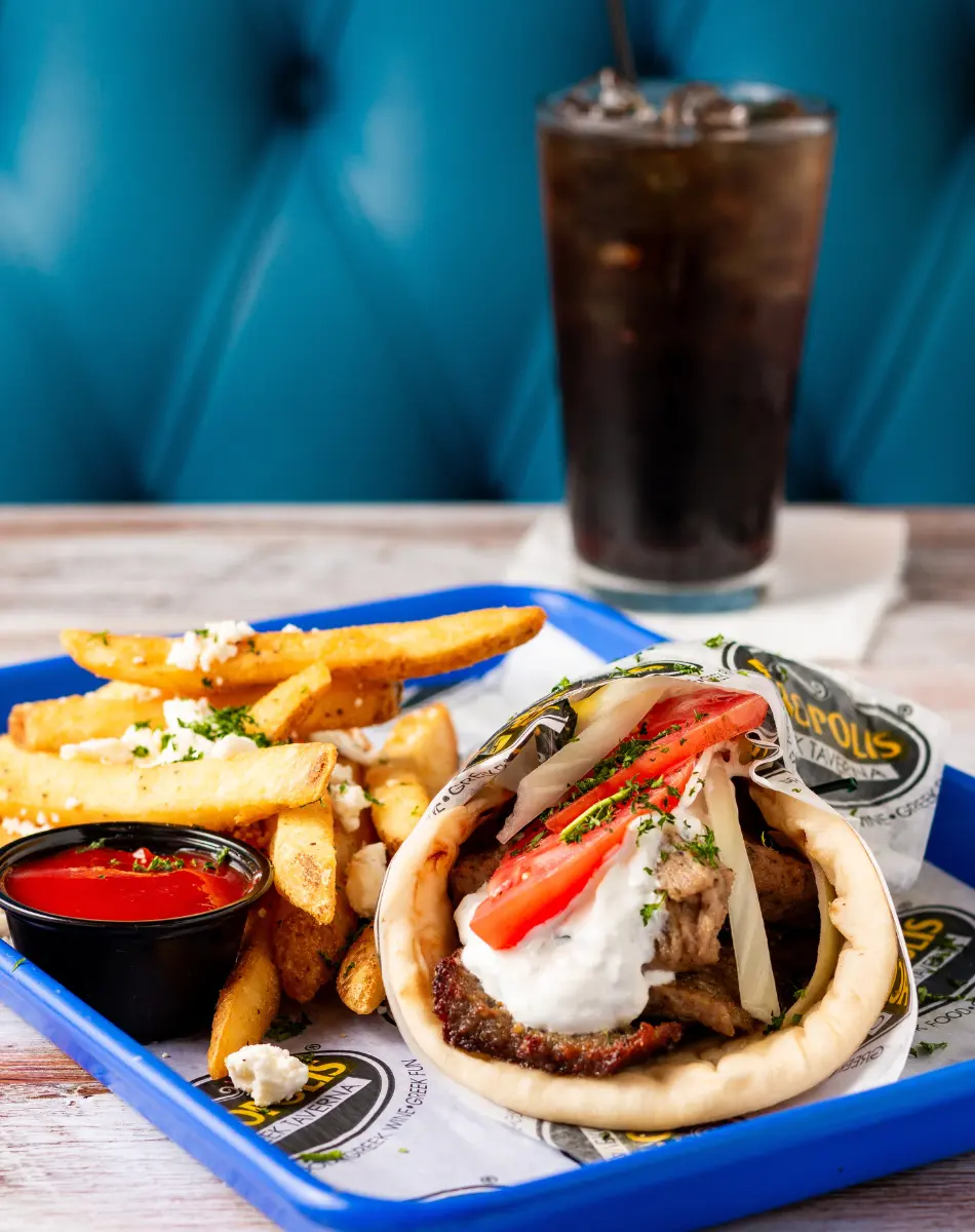 Acropolis Greek Taverna - Orlando 12.99 Lunch Special Gyro Fries & Drink
