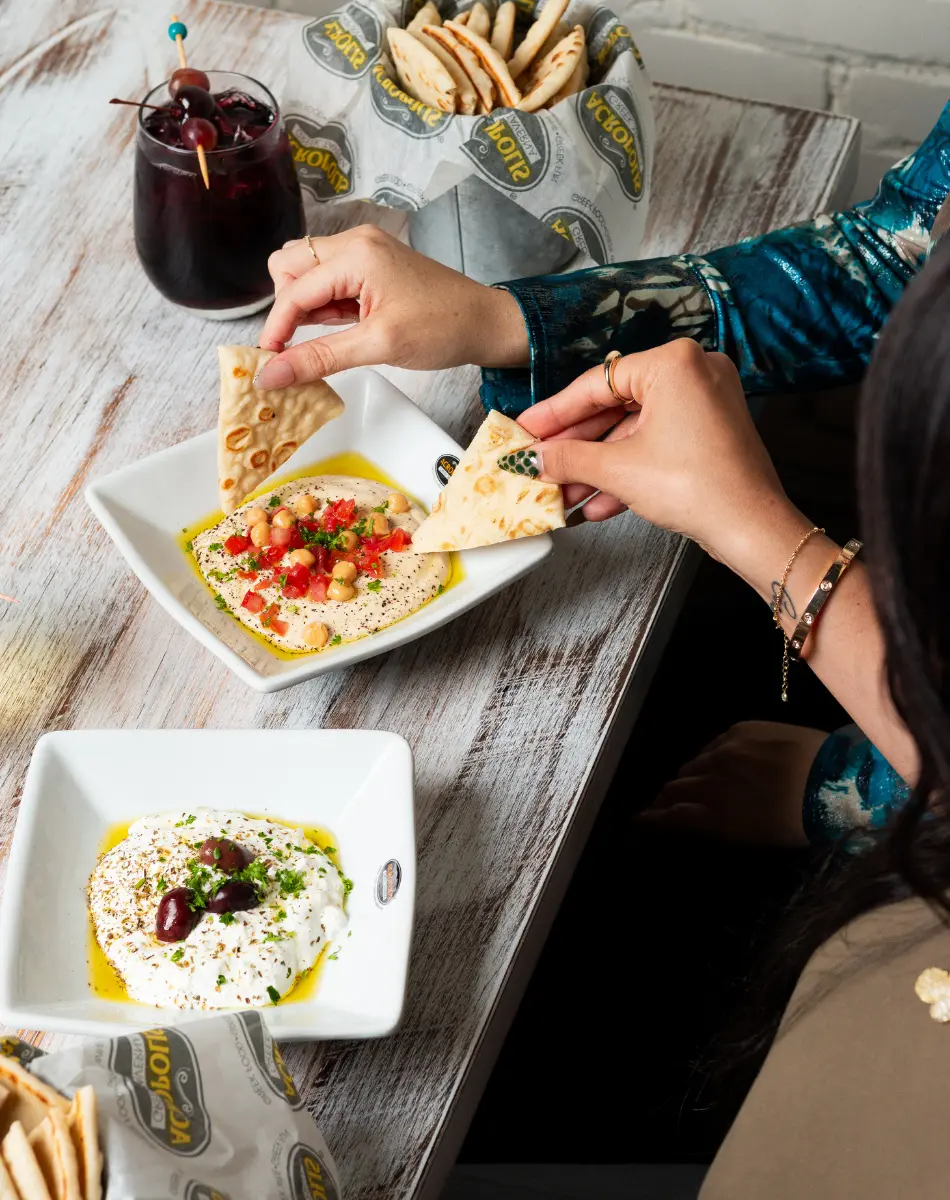 Catch Up with friends at Acropolis Greek Taverna in Downtown Orlando